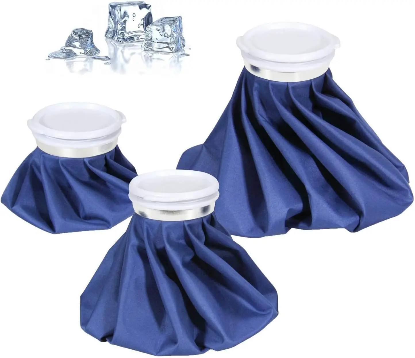 재사용 가능한 아이스 팩, 부상 물주머니, 통증 완화, 냉온 요법, 탄성 통기성 지지대 랩, 3 가지 크기