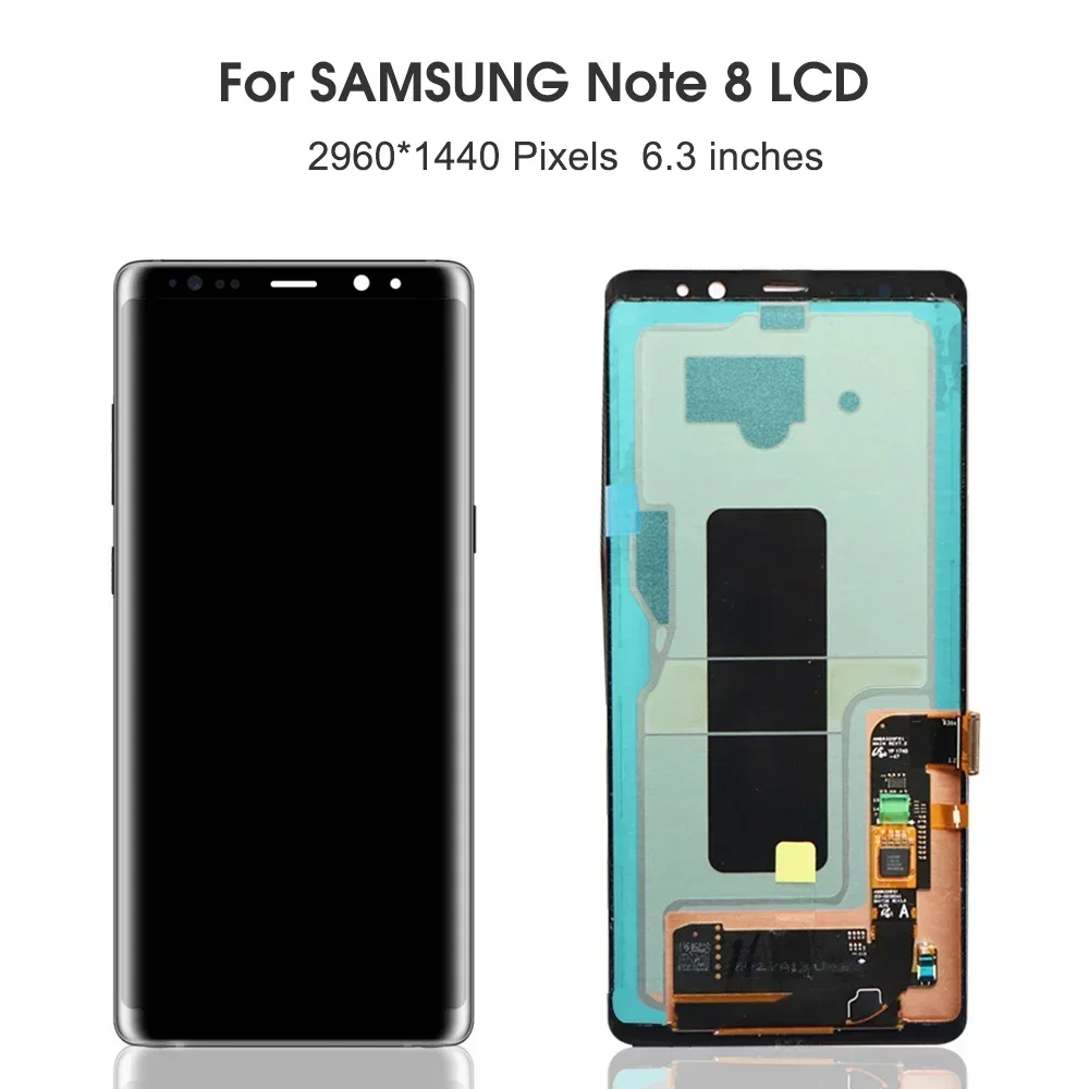 Note 8 For Samsung 6.3\'\'For Note8 N950F N950U N950W N950FD LCD Display Touch Screen Digitizer Assembly Replacement