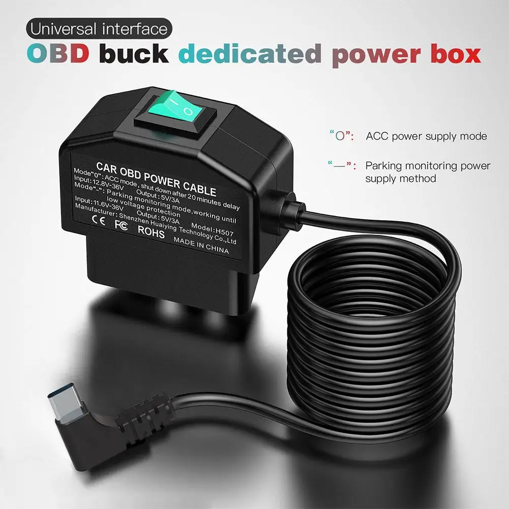Dash Cam Obd Hardwi…