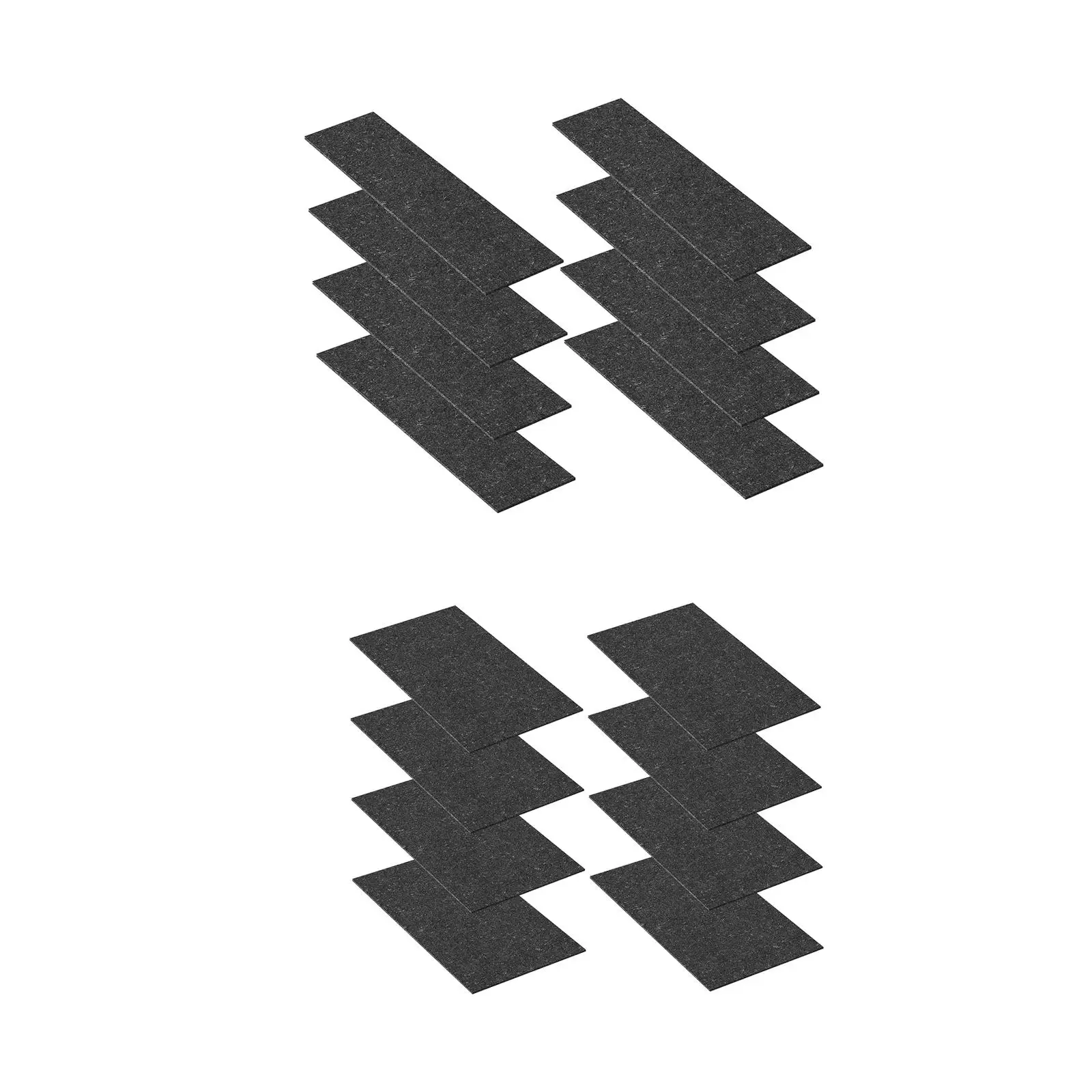 Tapis capillaires noirs à remplacement direct, 8 pièces, tapis de démarrage de graines auto-arrosage pour plantes en pot, serre, jardinage hydroponique