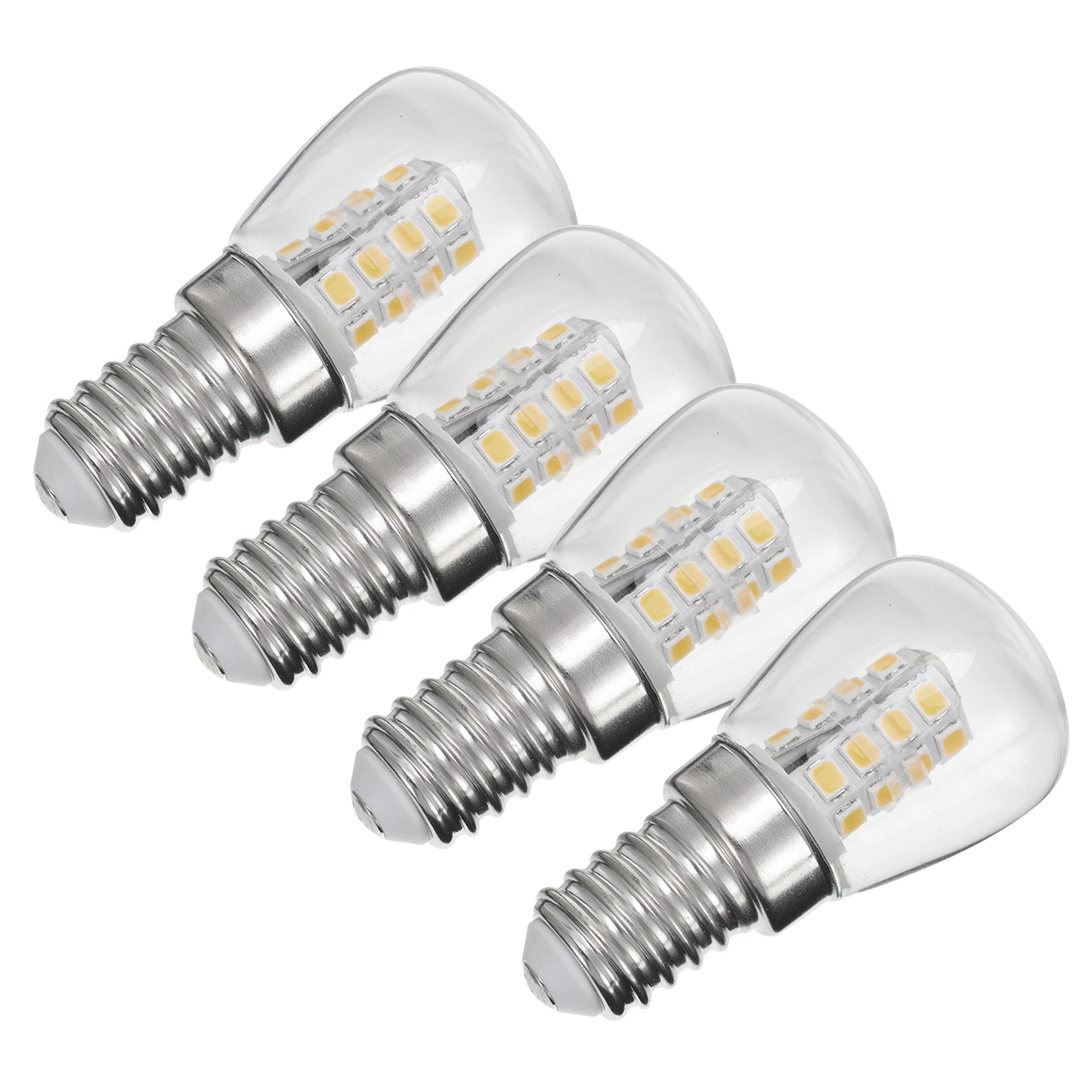 

4pcs Energy Saving LED Light Bulb Set E14 Base Refrigerator Bulb Warm Low Power Multi Purpose Fridge Light
