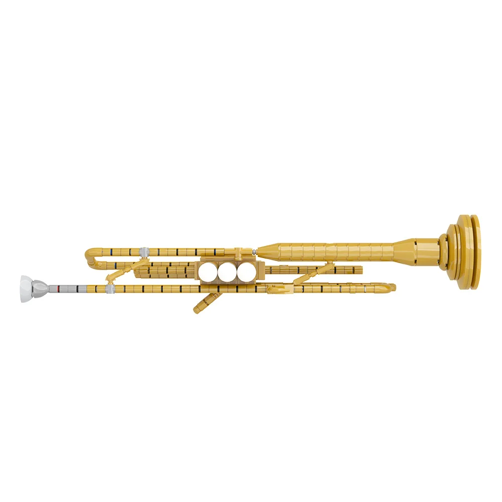 

Gobricks MOC Trumpet with working pistons Building Blocks Toys Gift