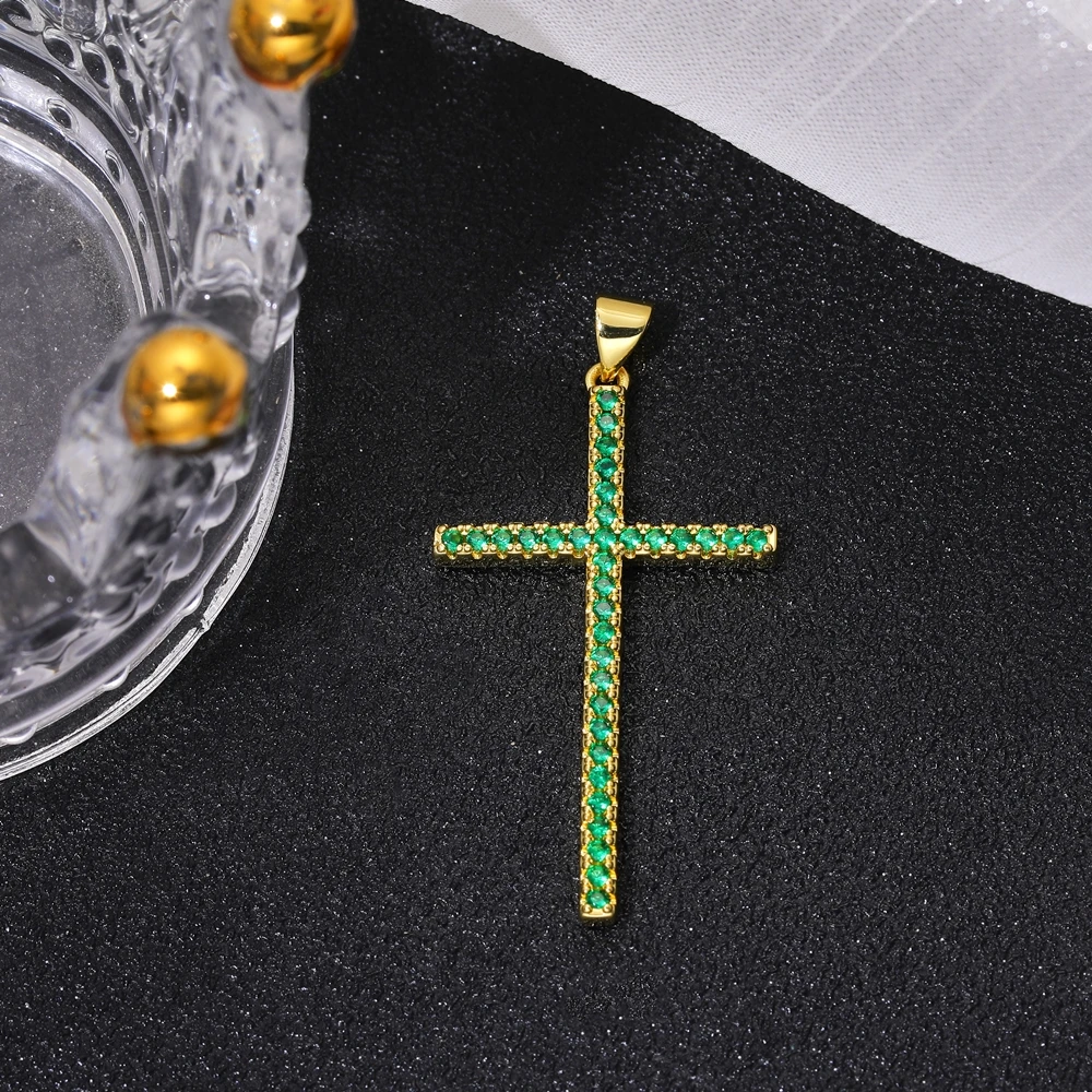 Juya 18 Karat echt vergoldeter religiöser Rosenkranz, christlich-katholisches Kreuz, Anhänger, Schmuckherstellung, Zubehör, Kunsthandwerk, böser Blick, Charms – Detail 25