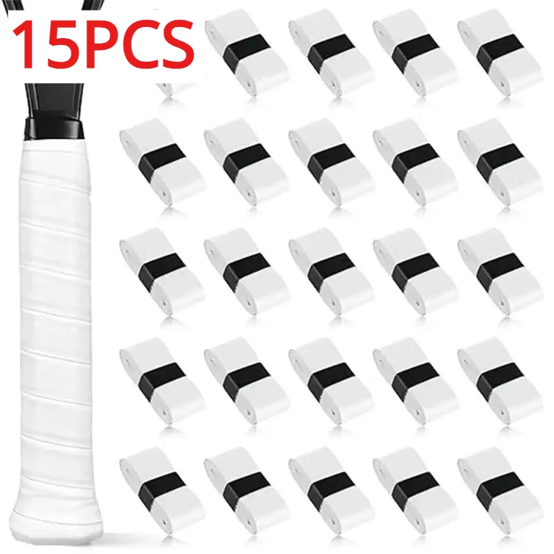 

15PC 120×2.5cm Tennis/Badminton Racket Overgrip Sweat Band Absorption Grip PU Racket Handle Grip Tennis Griptape Padel Grip Tape