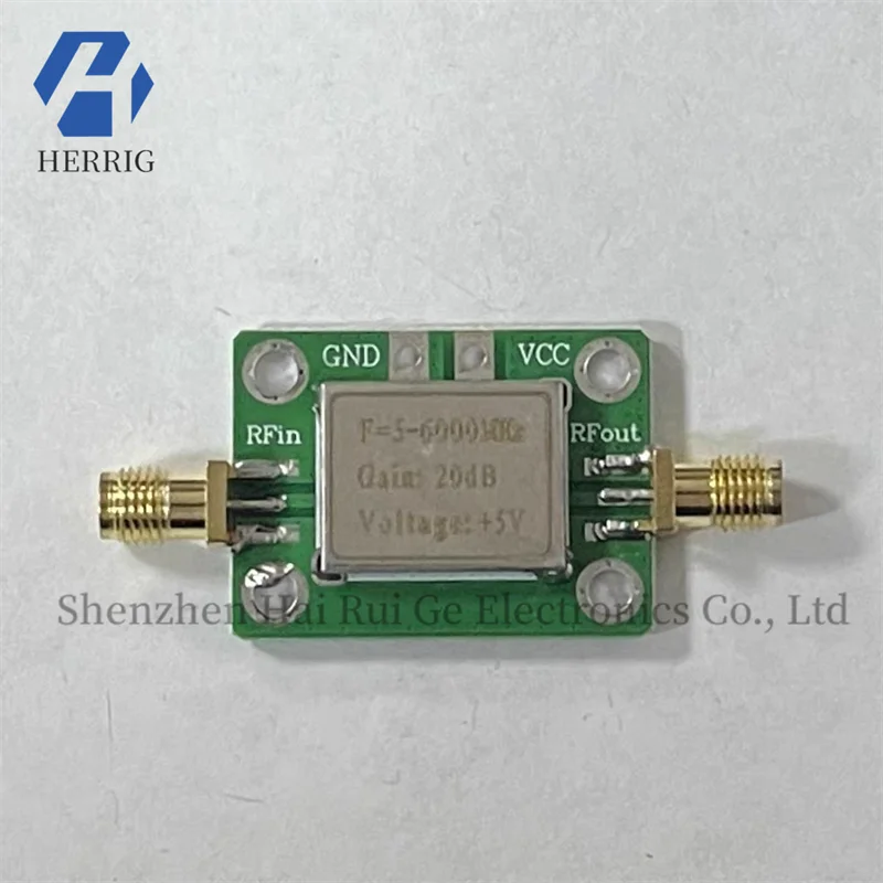 

RF Ultra Wideband Medium Power Amplifier (5M---6GHz, Gain 20dB with Shielded Case High Gain)