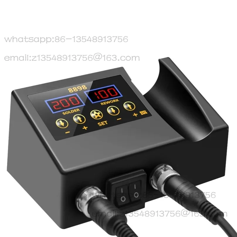 8898 two-in-one hot air dismantling and welding table, mobile phone maintenance hot air gun factory direct sales