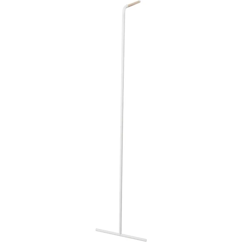 Slim Coat Hanger Clothes Rack, Space Saving Steel One Size White