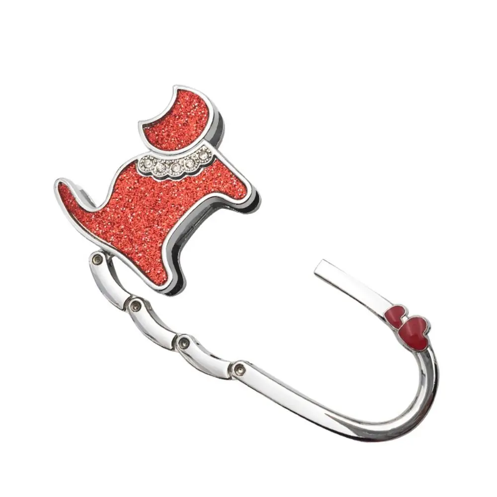 Portable Cat Shape Alloy Handbag Hook Folding Table Edge Hanging Hooks Purse Hanger Holder Women Bag Organizer Home Decoration