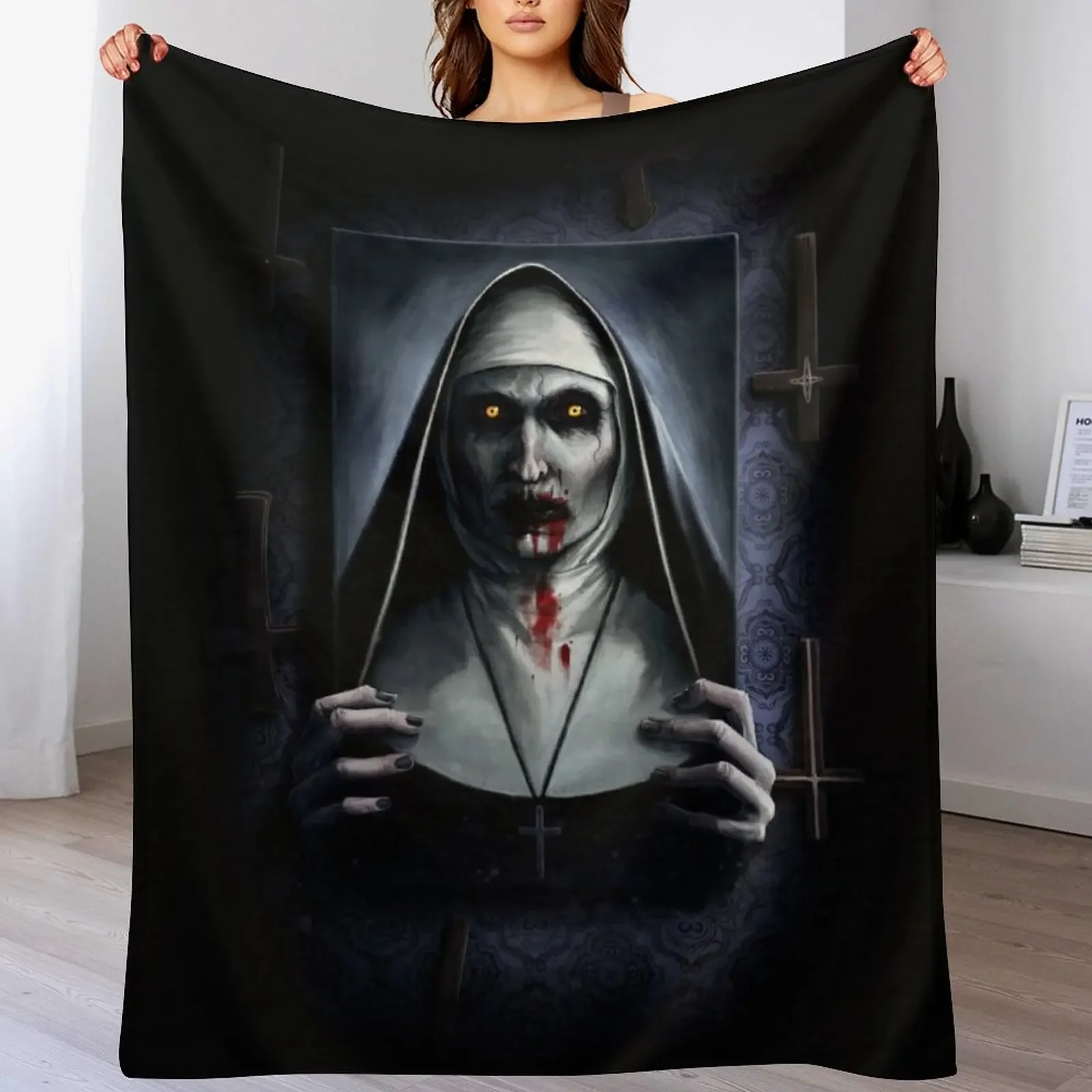 

Valak Painting Throw Blanket Luxury St sofa bed Thins manga Blankets