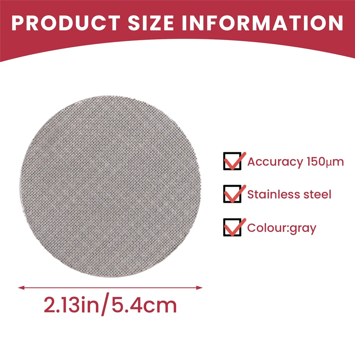 ตาข่ายกรองกาแฟหน้าจอลูกยางกาแฟนำกลับมาใช้ได้แข็งแรงทนทานสำหรับเครื่องชงกาแฟ Aeropress 54มม.