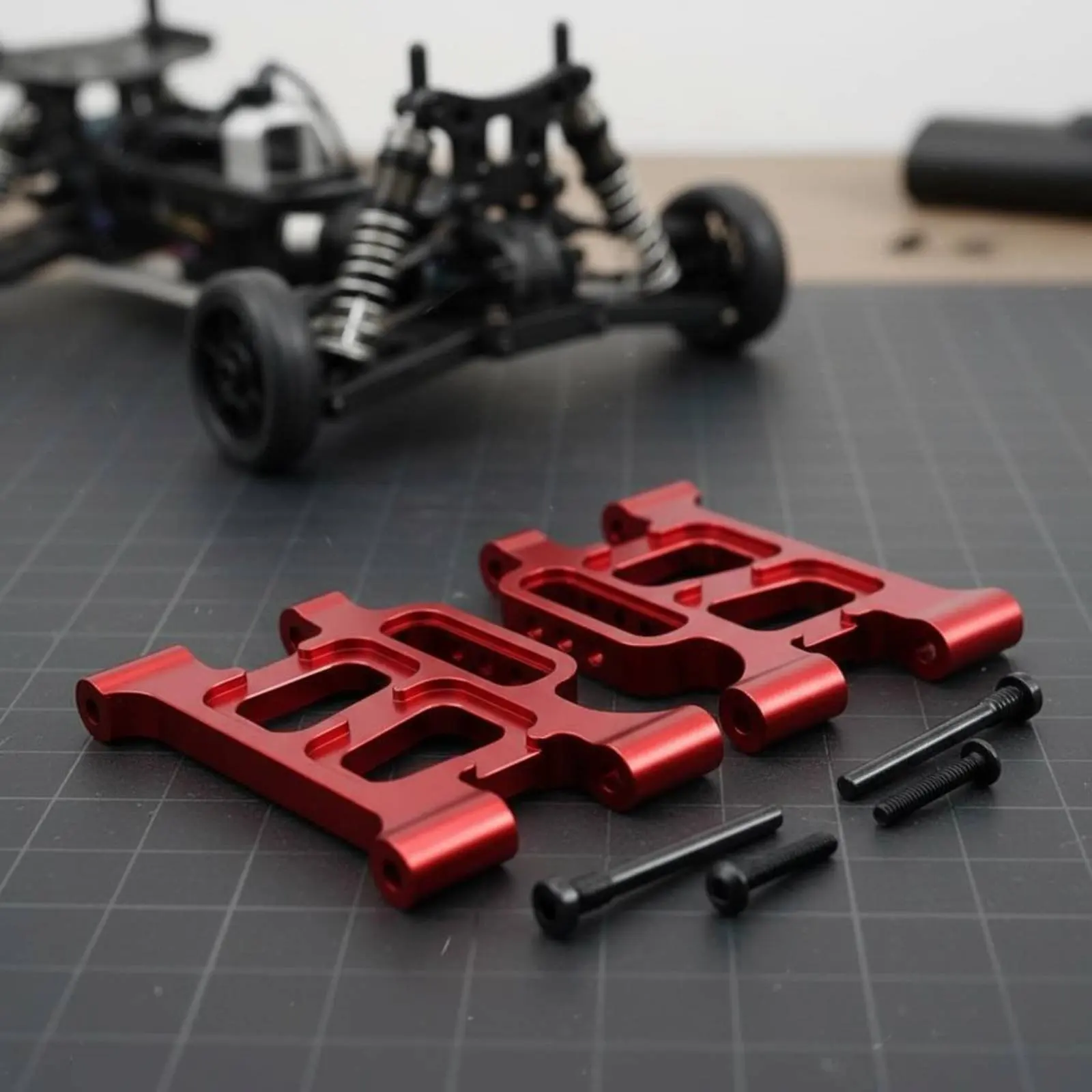 

2 Pieces Front Lower Shock-Absorbing Limb Replacement Parts RC Car Front A-Limb Hobby Vehicle Components High Strength