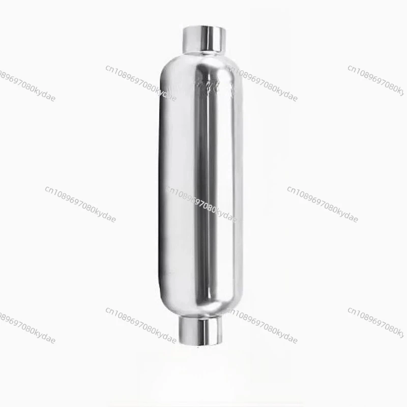 304 Stainless Steel Gas Tank Small Vacuum Buffer Pressure Tank 0.1L 1/4G Inlet Load Maximum 1.25MPA