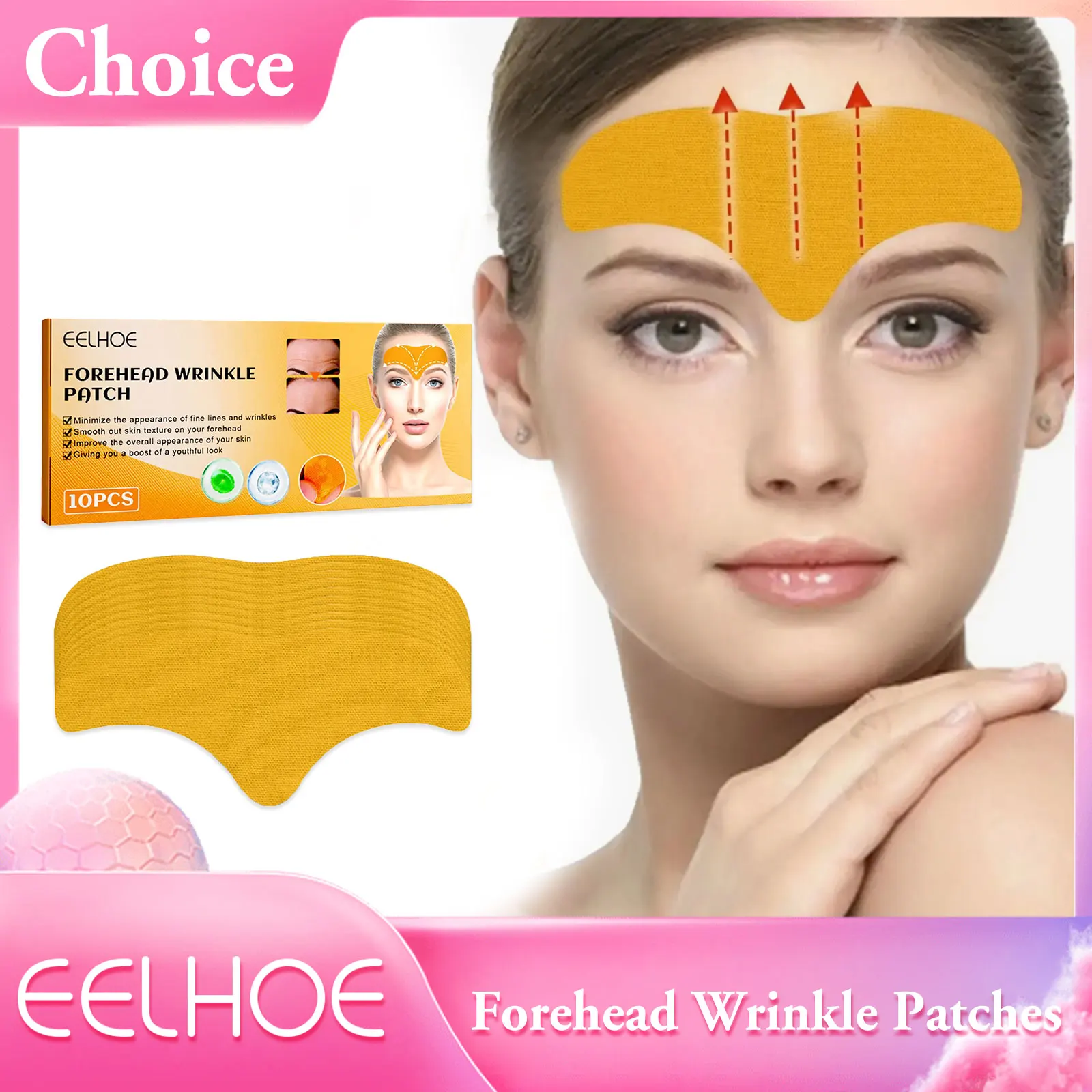 

Forehead Wrinkle Patches Head Lines Removal Wrinkle Anti-Aging Firming Face Patches Frown Line Lifting Tightening Face Skin Care