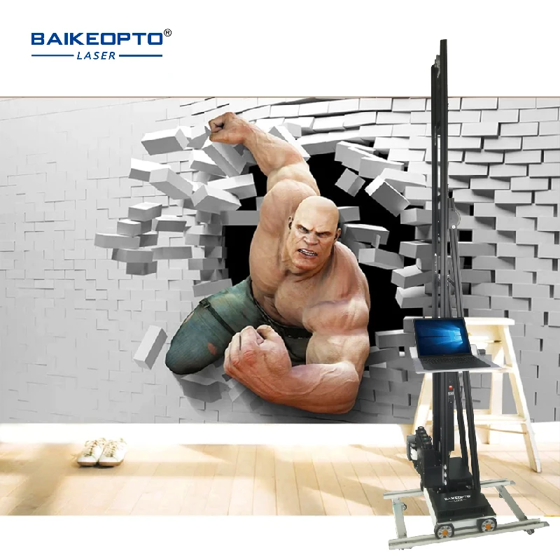 7d wall paint printers 3D automatic mural Vertical printer Unlimited material Wall glass Painting tools Printing Equipment