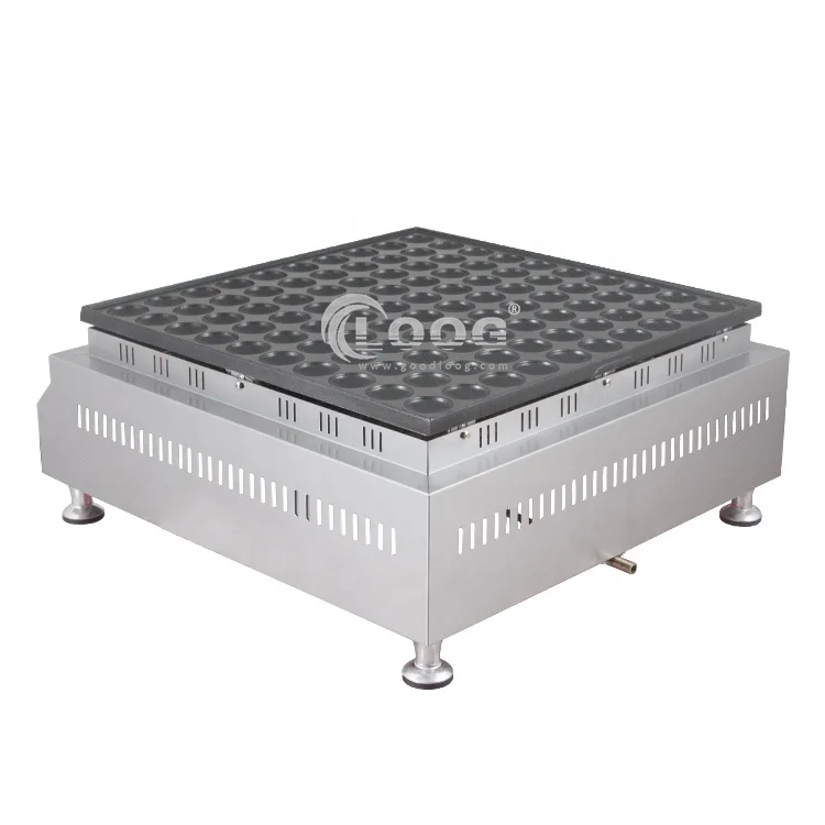 Goodloog High-Efficient 2800Pa Commercial Mini Pancake Maker 100 Holes Dutch Gas Stainless Steel Used With Factory Price