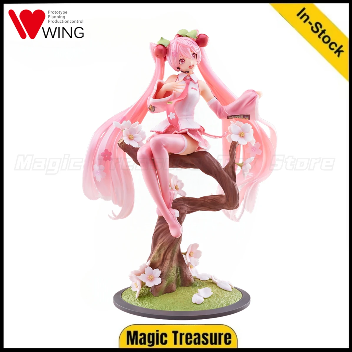 

【В наличии】 WING Spiritualale VOCALOID Miku Sakura Future Elves масштаб 1/7 фигурки аниме модели игрушек