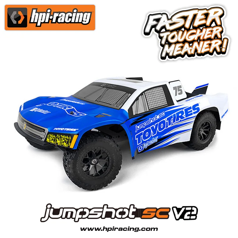 

Hpi Jumpshot Sc V2 Limited Edition 1:10 Remote Control Electric Two Wheel Drive Short Truck Off-Road Vehicle 160267 2.4g Rc Toys