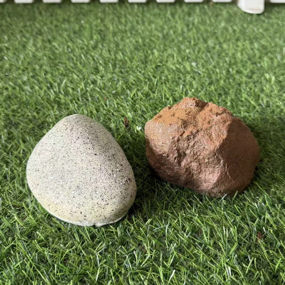 Discreet Resin Stone Key Box for Garden Patio Front Door or Yard Outdoor Key Storage Solution Weather Resistant Spare Key Holder