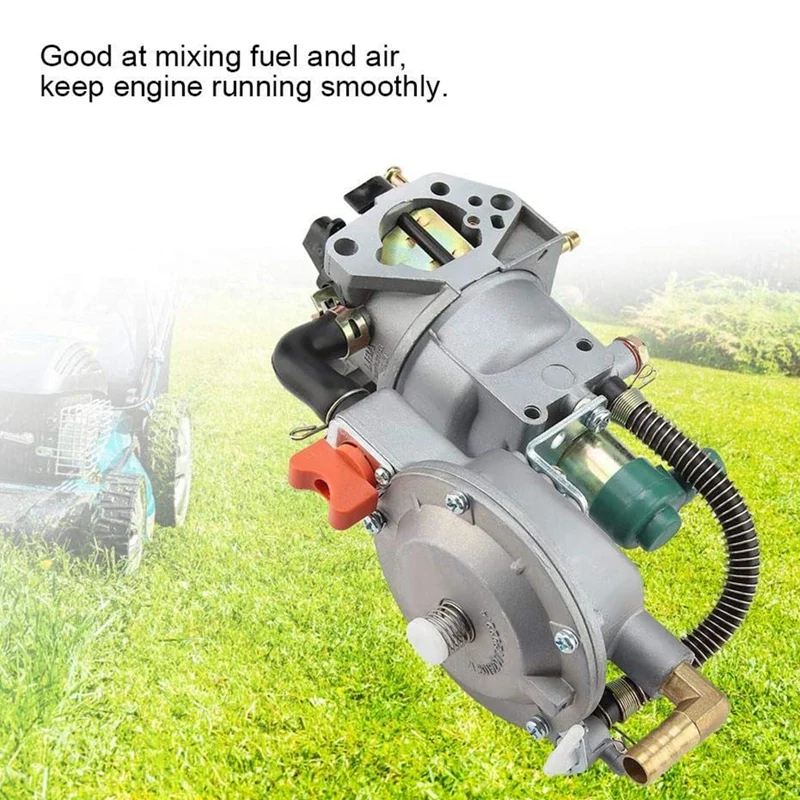 Lawn Mower Carburetor Set, Manual Dual Fuel Carburetor Gas Generator 17210 ZE3 505 Air Filter For GX390 188F 190F