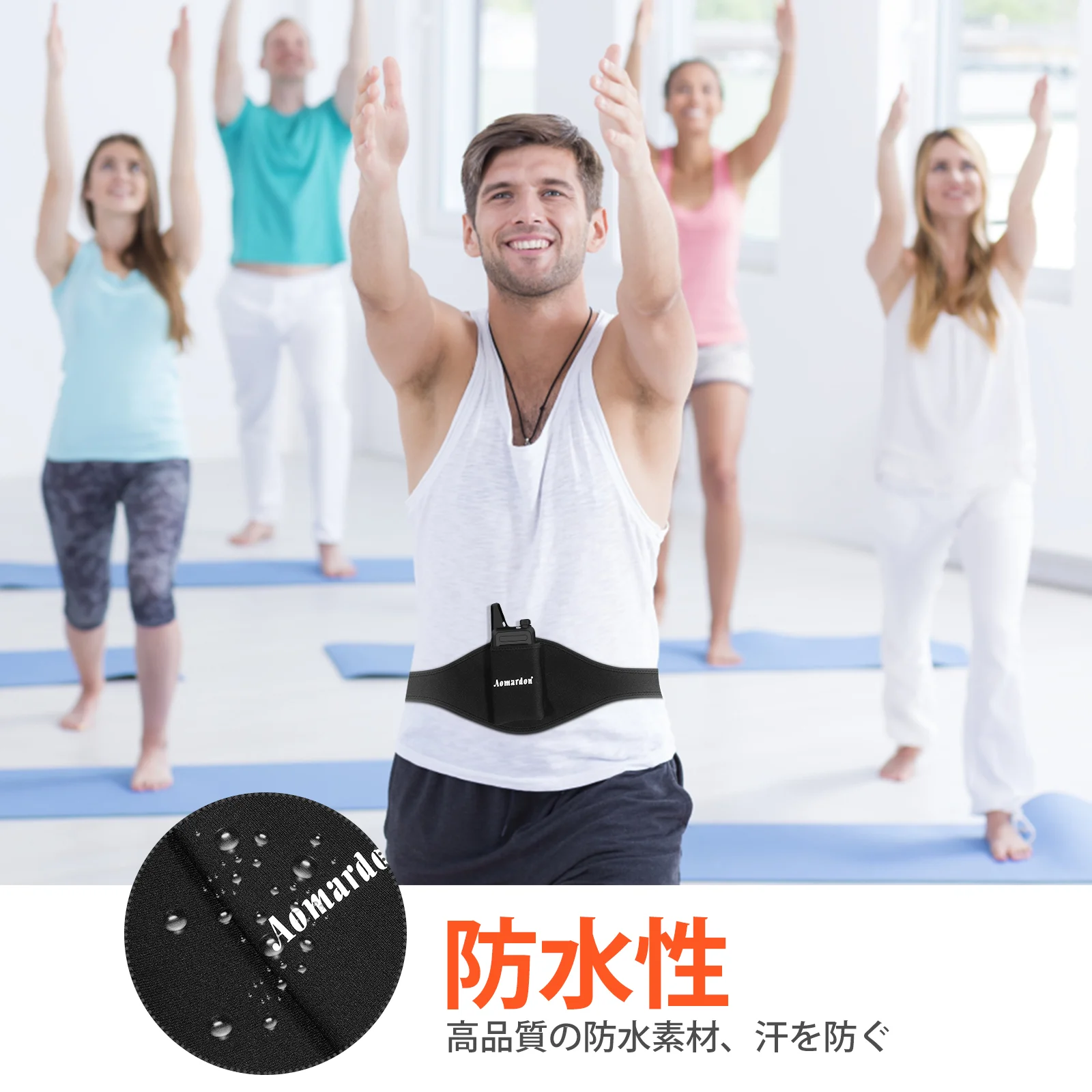 Mic Belt Fitness Instructor Microphone Holder Adjustable Waist Bag Microphone Transmitter Carrier microphone pouch