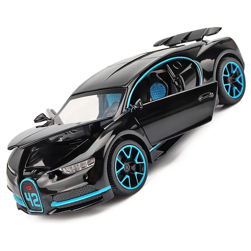 1:32 Diecast Alloy Car Model Metal Pull Back Simulation Car Toy Boy Sports Car  Acousto-optic With To Open The Door Gift Car Toy