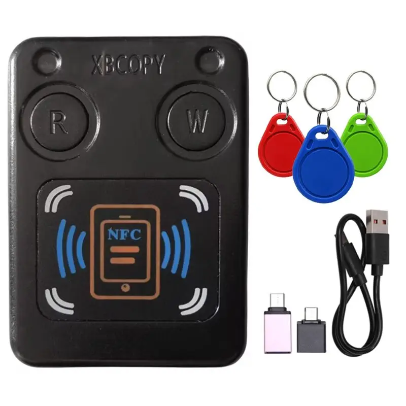 rfid-スマートチップカードリーダーコピー機-3xuid-キーホルダー-ic-1356mhz-id-125khz-250khz-375khz-rfid-トークンクローンデュプリケーター-b12b