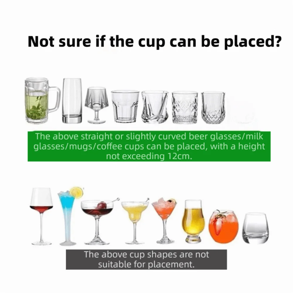 2PCS Plastic Inverted Wine Glass Rack Punch Free Wall Mounted Goblet Hanging Rack Draining Ventilation Red Wine Cup Holder