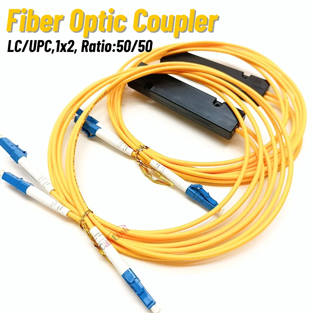 PLC Splitter LC UPC 1X2 PLC Single-mode Fiber Optical Splitter LC/UPC PLC Taper Type Splitter