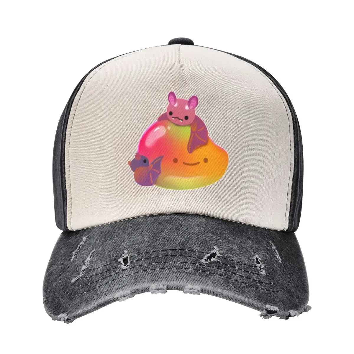 Fruit and bat - pastel Baseball Cap Sunhat Sun Cap Woman Men's