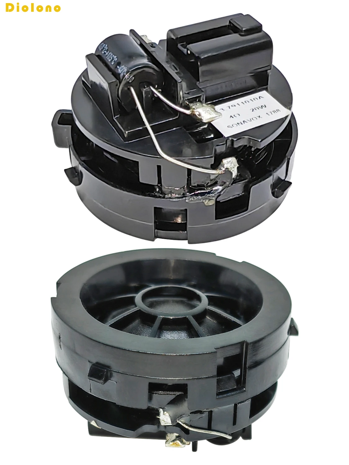 ツイータースピーカー,ドライバー,ハイファイ,オーディオ,音楽,高音,車の改造,20W, 4オーム,2個