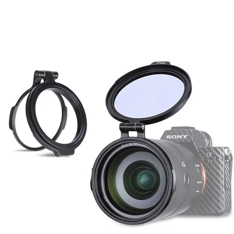 Sistema de filtro rápido nd, acessório para câmera dslr, suporte de interruptor rápido para 58/62/72/77/82mm, adaptador de lente dslr flip