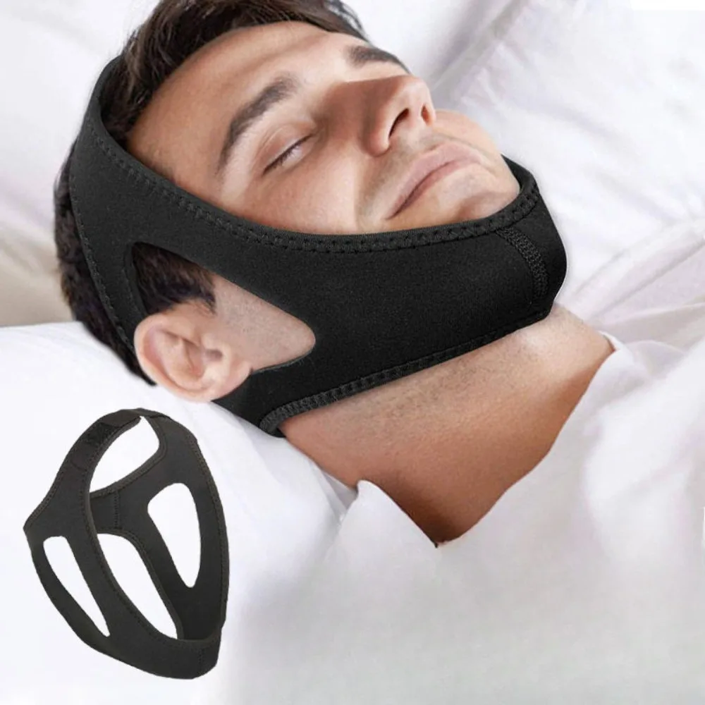 

1 Adjustable Anti-Snoring Mouth Guard, Breathable and Comfortable Jaw Support Strap for Sleep Apnea and Snoring Prevention