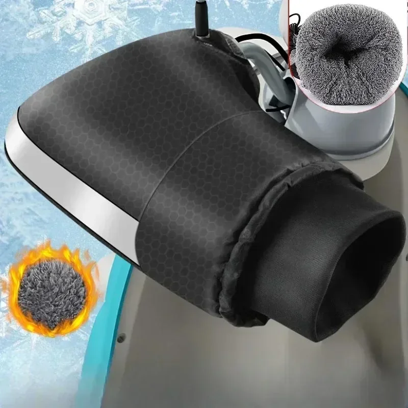 

1 Pair Motorcycle Handlebar Muffs Winter cycling gloves Waterproof Handle bar Mitts Snowmobile E-Bike Motorbike Thermal 2027