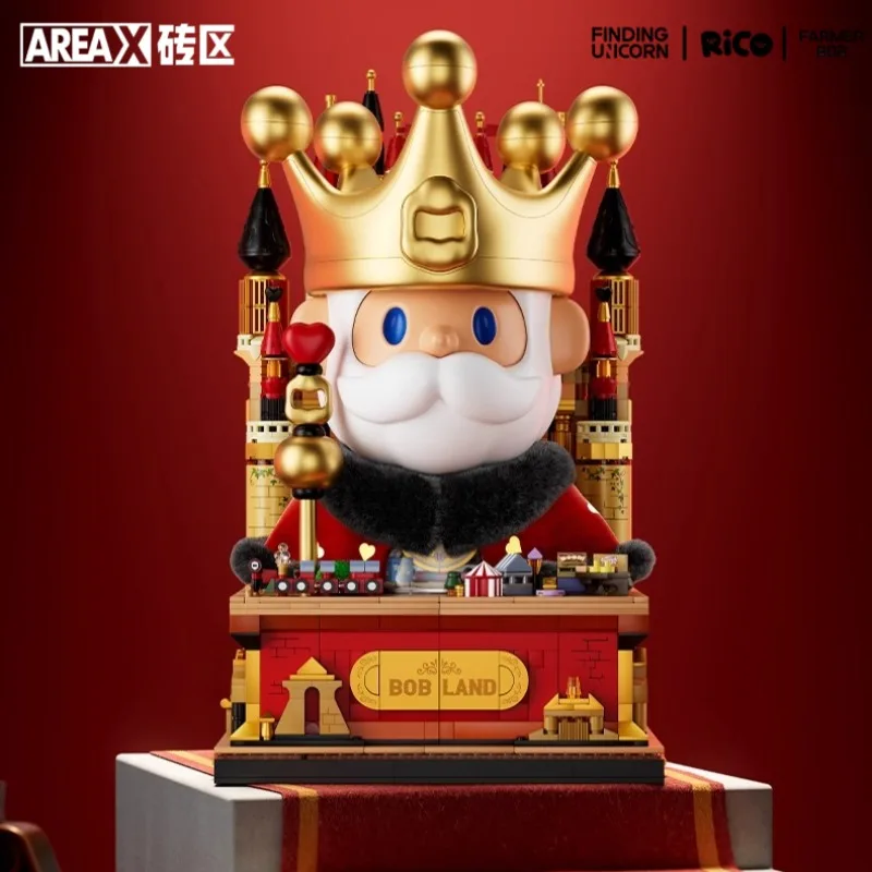 منطقة العثور على يونيكورن تجميع اللبنات الملك Kawaii كبير أنيمي لعبة نموذج سطح المكتب الحلي الأطفال هدية عيد #3