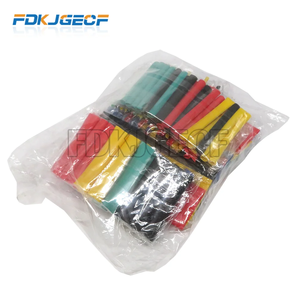 164pcs/Set Heat shrink tube kit Insulation Sleeving termoretractil Polyolefin Shrinking Assorted Heat Shrink Tubing Wire Cable