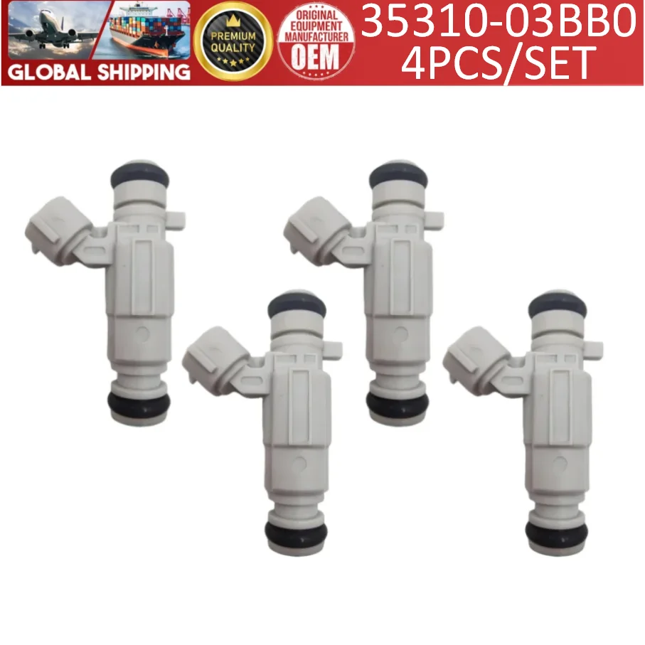 4Pcs 35310-03BB0 Fuel Injectors Nozzle For Hyundai I10 Kia Picanto 1.0 1.2
