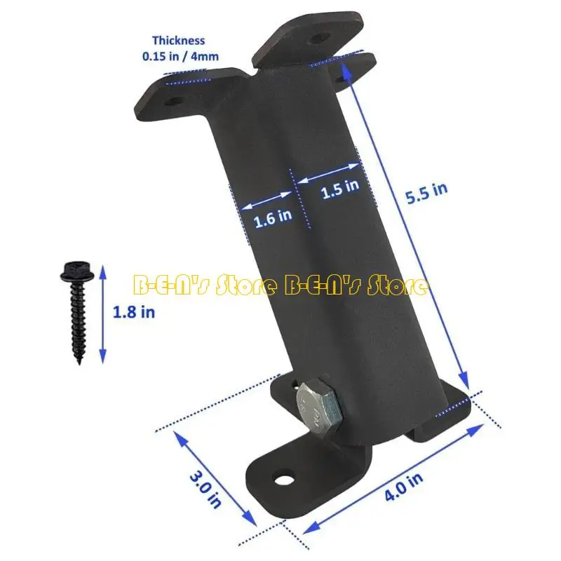 Y1AD Risers techo acero inoxidable Sadles negros Pérdico viga Risers Soporte Negro