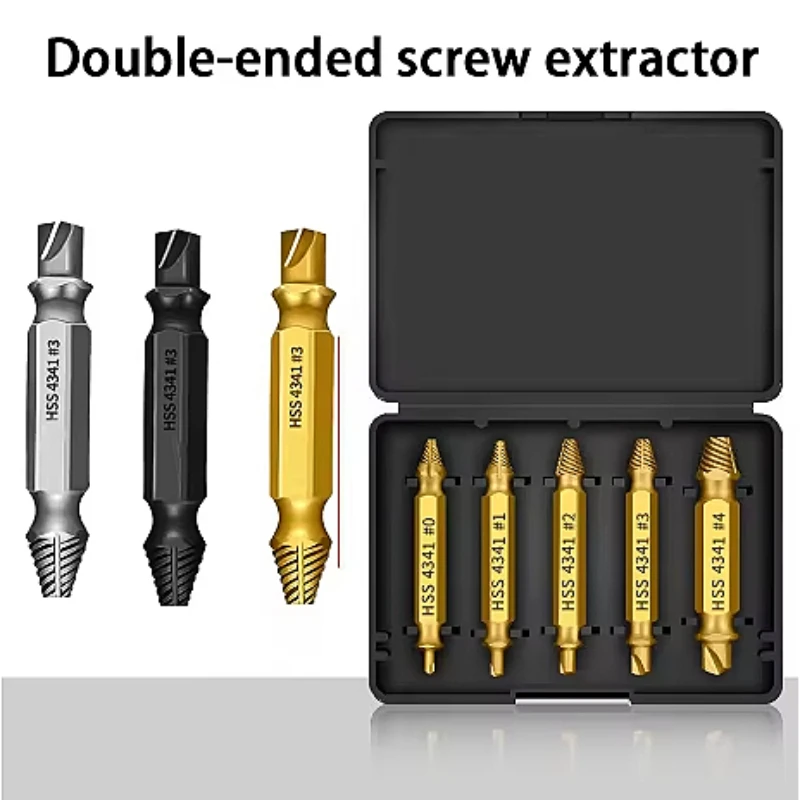 مجموعة مستخرج المسمار التالف HSS مثقاب جردت مزيل مكسور صغير بسهولة إخراج عدة أدوات كهربائية سهلة الهدم #1