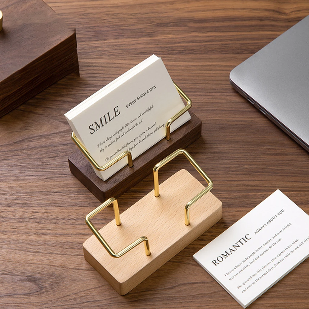 Restaurant Hotel Office Business Card Holder Made Of Solid Wood Which Is Then Finely Polished