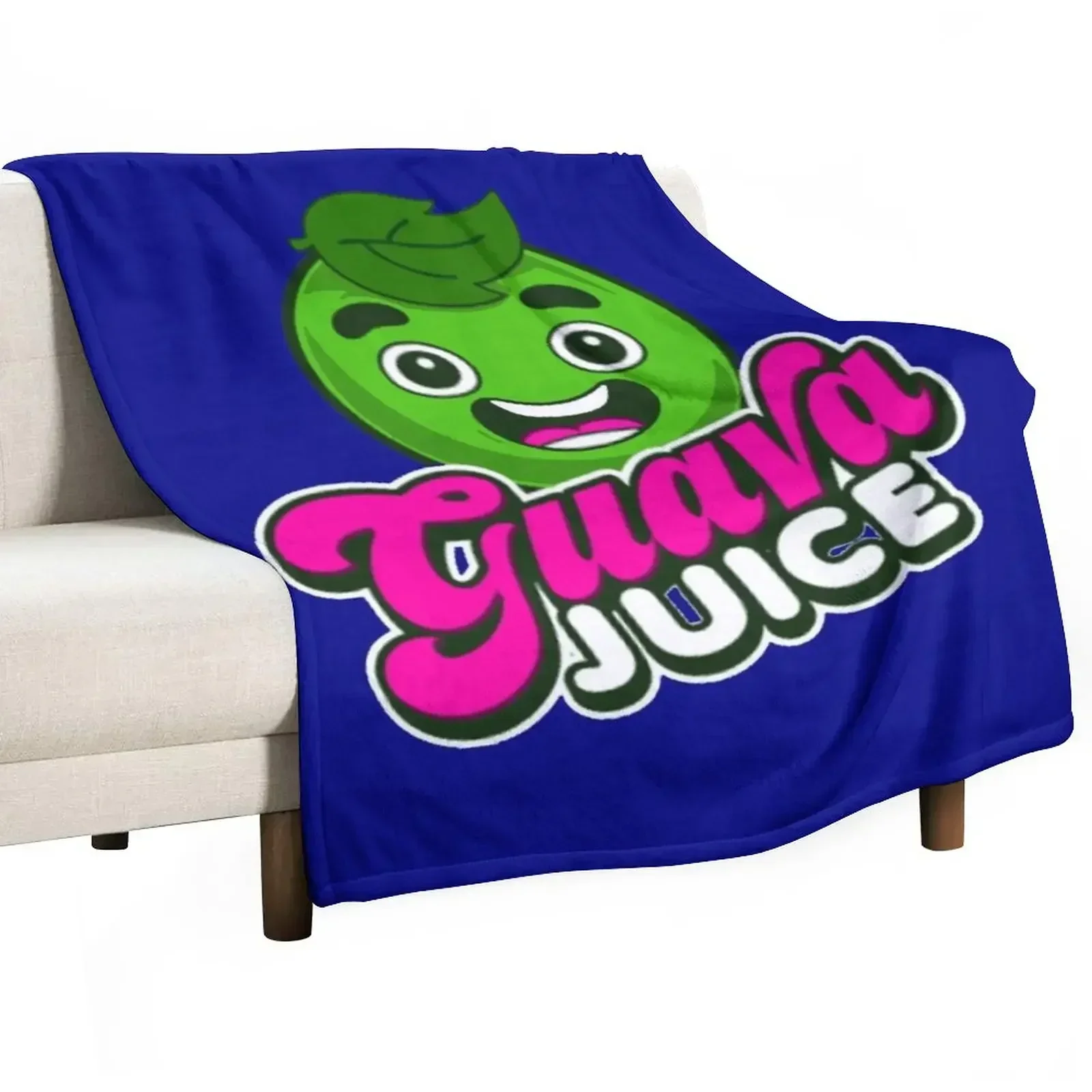 

Kids Guava Juice Logo Throw Blanket Personalized Gift Flannels Comforter Blankets