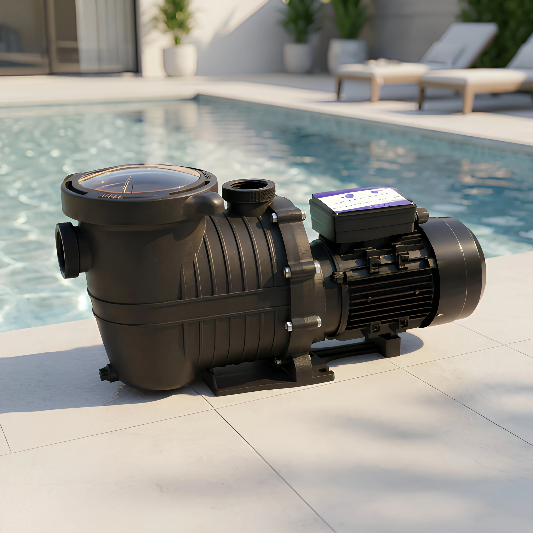 Energy Efficient 0.75HP 3/4HP In-ground Circulating Swimming Pool Pump with Timer for Pool Water Filtration