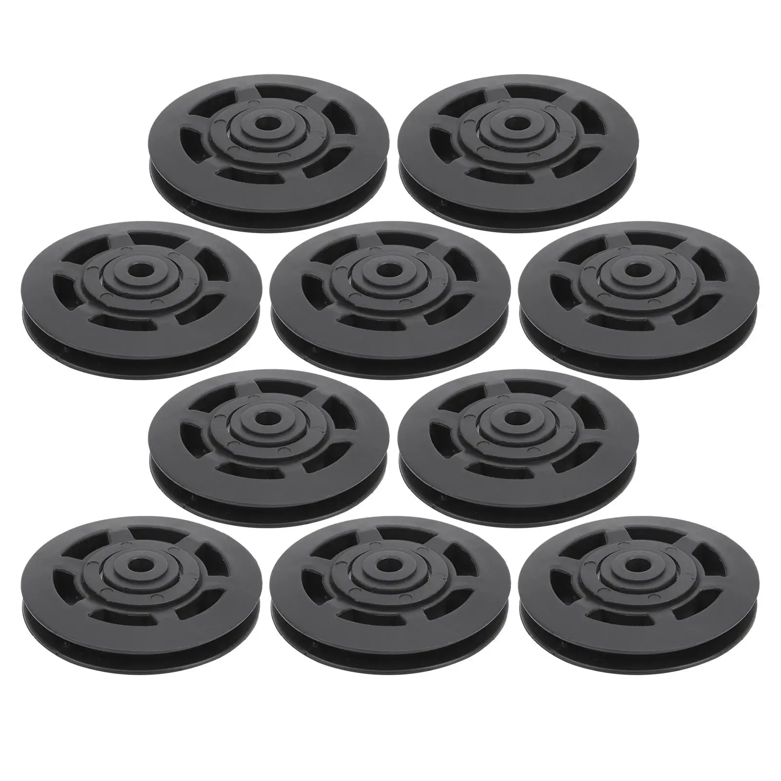 10Pcs 95/100MM Bearing Pulley Wheel - Universal Nylon Replacement for Gym Fitness Equipment