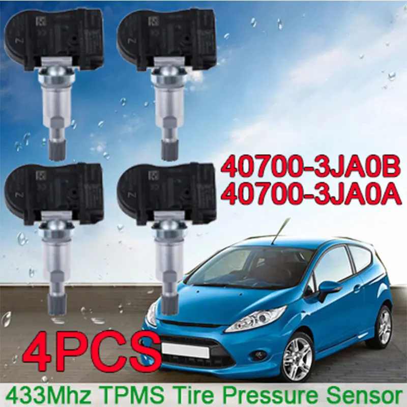 

YAOPEI 4pcs 40700-3JA0A Tire Pressure Monitor Systems TPMS Sensor 407003JA0A For Nissan Infiniti 433MHz 40700-3JA0B 407003JA0B