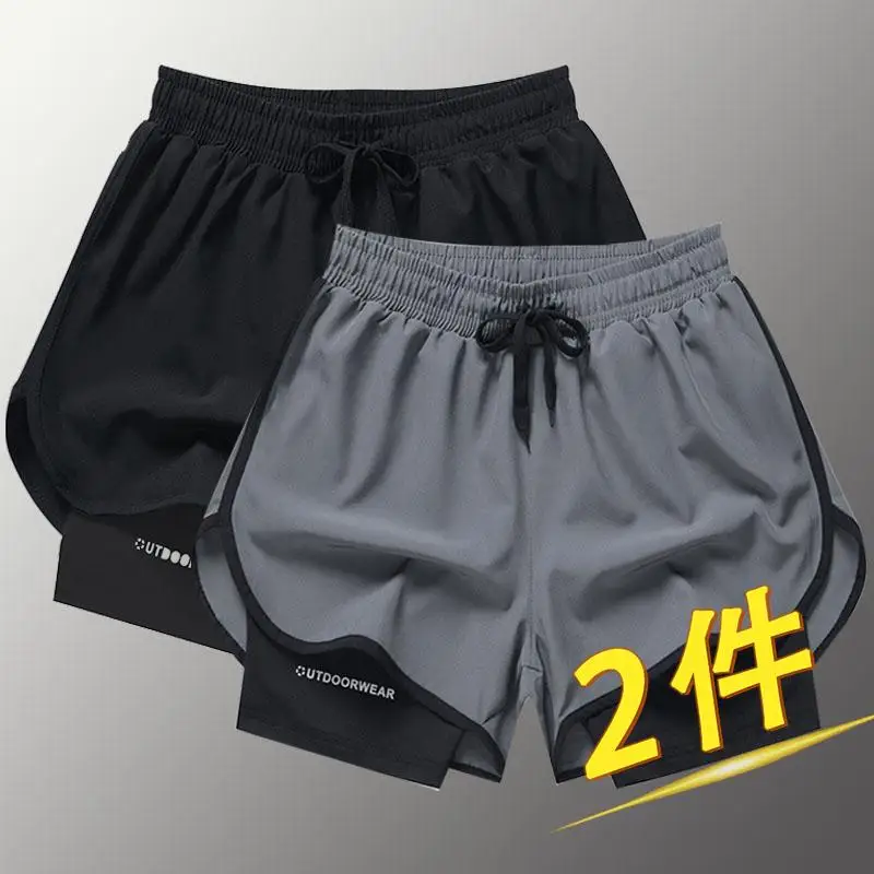 

Мужские спортивные штаны Spor Qui Dry Breathable orts Summer Fitn для бега, баскетбола, тренировочные брюки со средней талией, однотонные