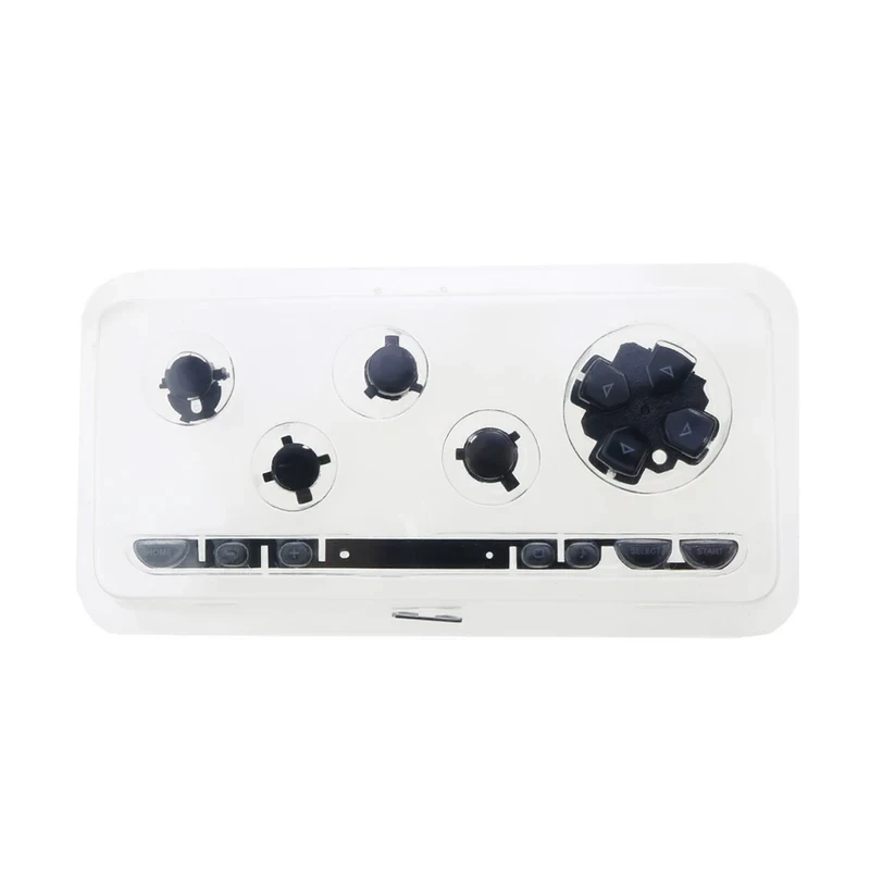 1 Set Left Right ABXY Select Start Home Button Kit D Pad Volume Key Replacement for Classic Handheld Console 1000 Repair Parts
