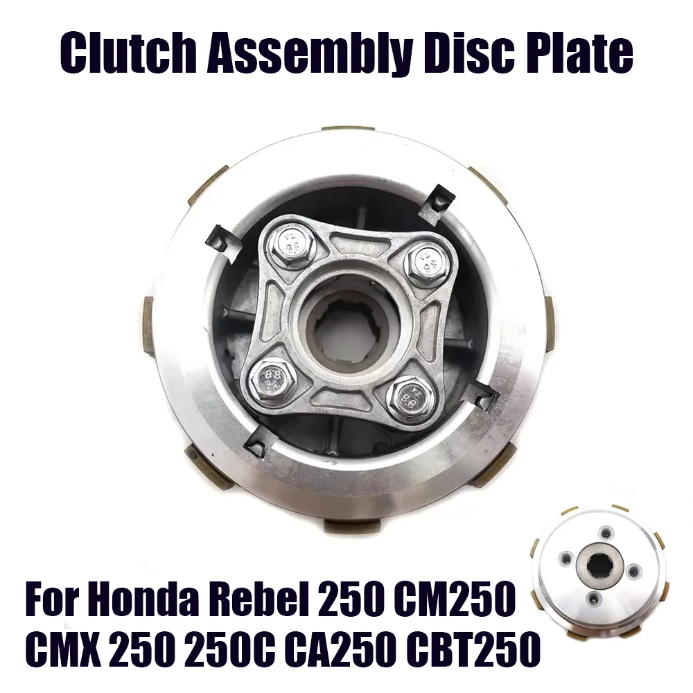 

For Honda Rebel 250 CMX250C CMX250 CA250 CBT250 CM250 1985-2015 CMX CA CBT CM 250 CMotorcycle Engine Clutch Assembly Disc Kits