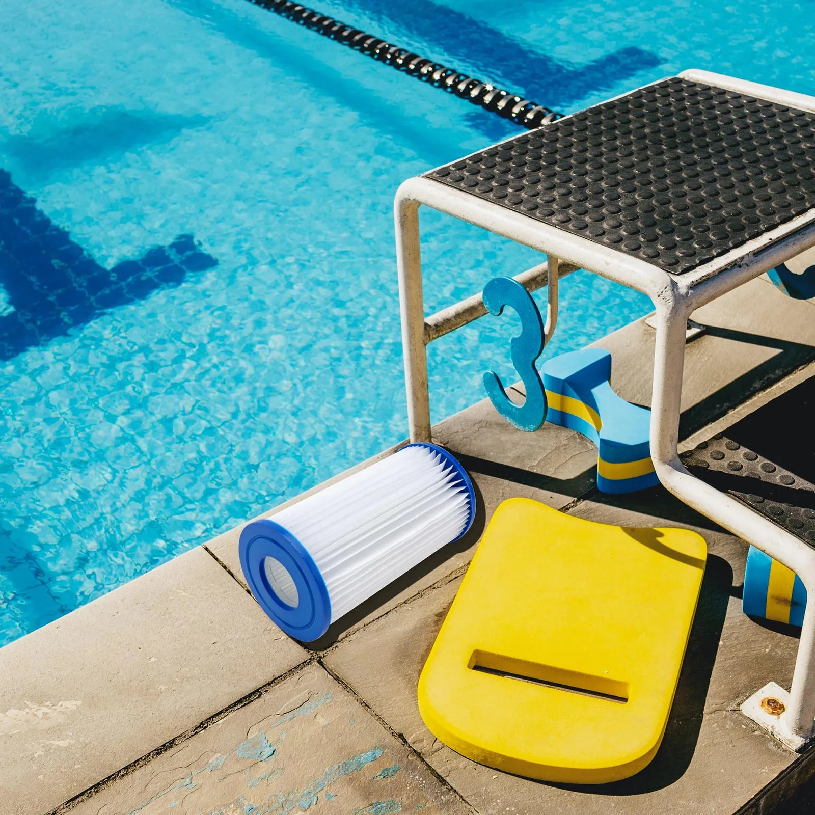 

Swimming Pool Filter Cartridge Lightweight Durable Easy Cleaning Replacement Elements White Color Water Pump Accessories Pool