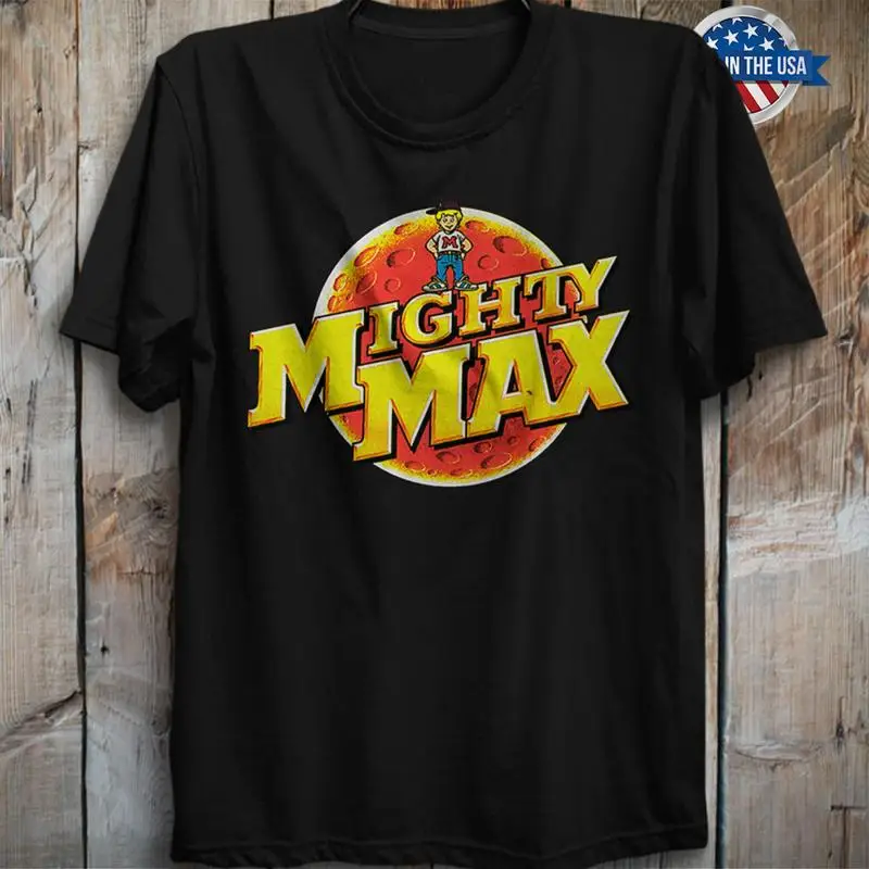 Camiseta Retro de la serie de televisión de terror de acción animada americana Mighty Max