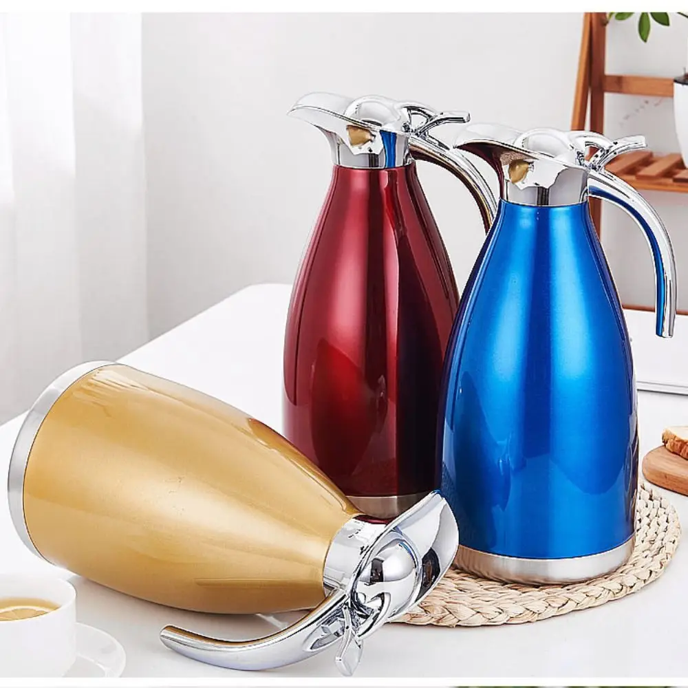 Premium Double Wall Coffee Pot 1.5L 8 Hour Heat Retention Vacuum Insulated Thermo Jug Stainless Steel Thermal Carafe For Coffee