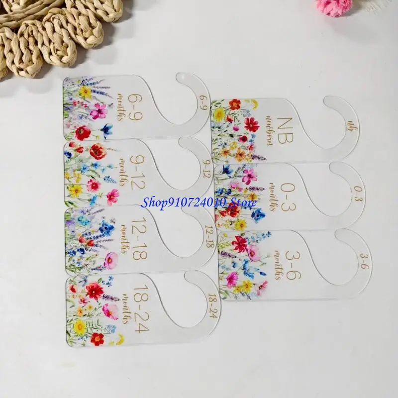 77HD 7 قطع من ملابس الأطفال الأكريليك، علامات المرحلة للتصوير الفوتوغرافي الآمن لتذكارات ذاكرة الأطفال حديثي الولادة #2